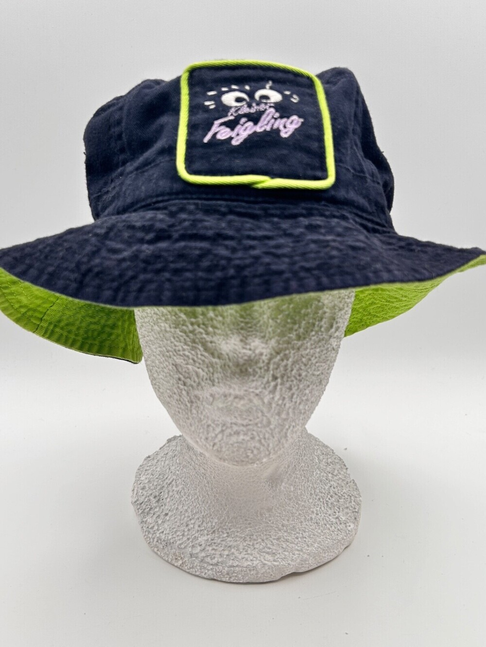 EUC Kleiner Feigling Fig Liquor Blue Bucket Hat Size S/M 60cm